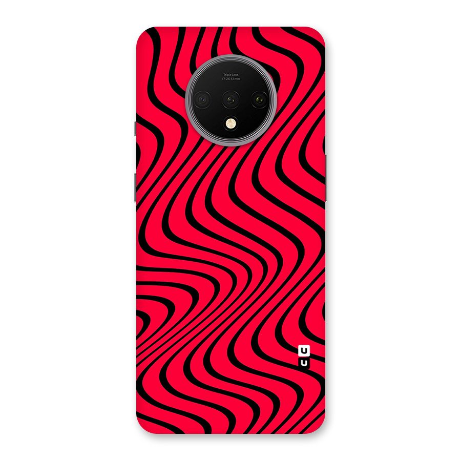 Waves Pattern Print Back Case for OnePlus 7T