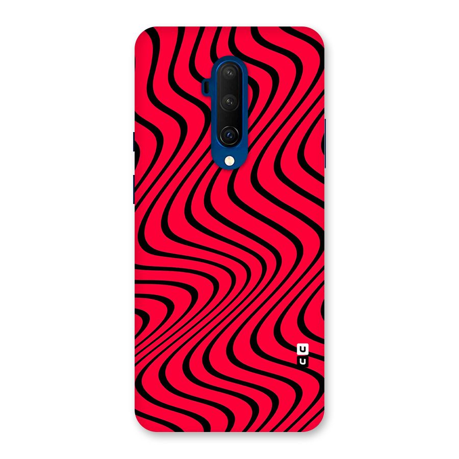 Waves Pattern Print Back Case for OnePlus 7T Pro
