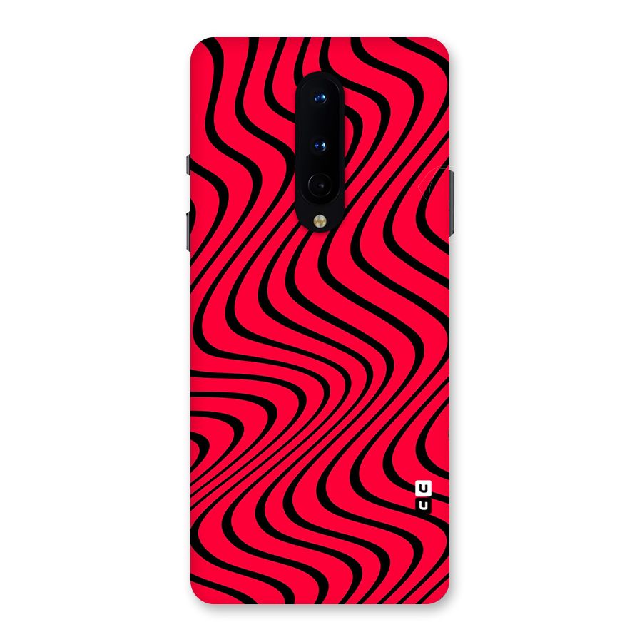 Waves Pattern Print Back Case for OnePlus 8