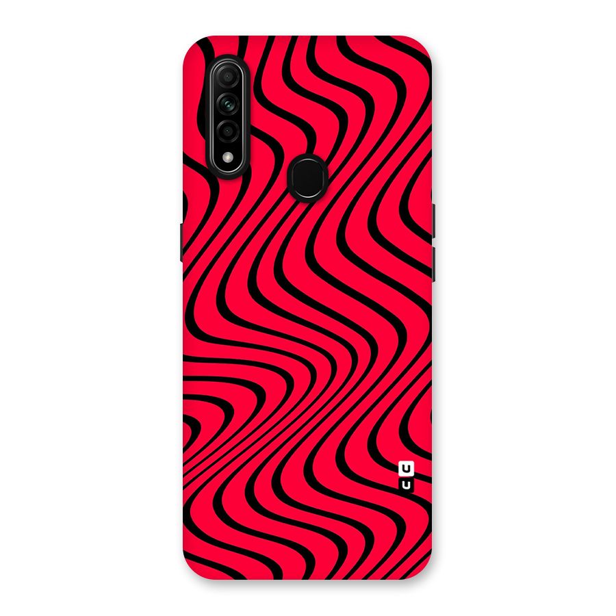 Waves Pattern Print Back Case for Oppo A31