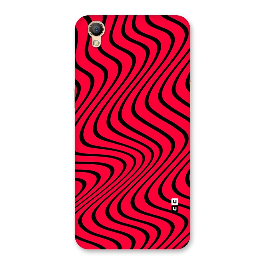 Waves Pattern Print Back Case for Oppo A37