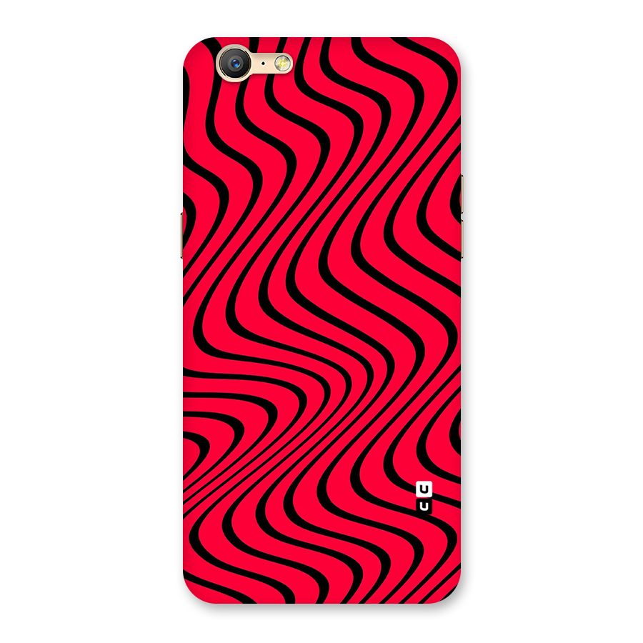 Waves Pattern Print Back Case for Oppo A39