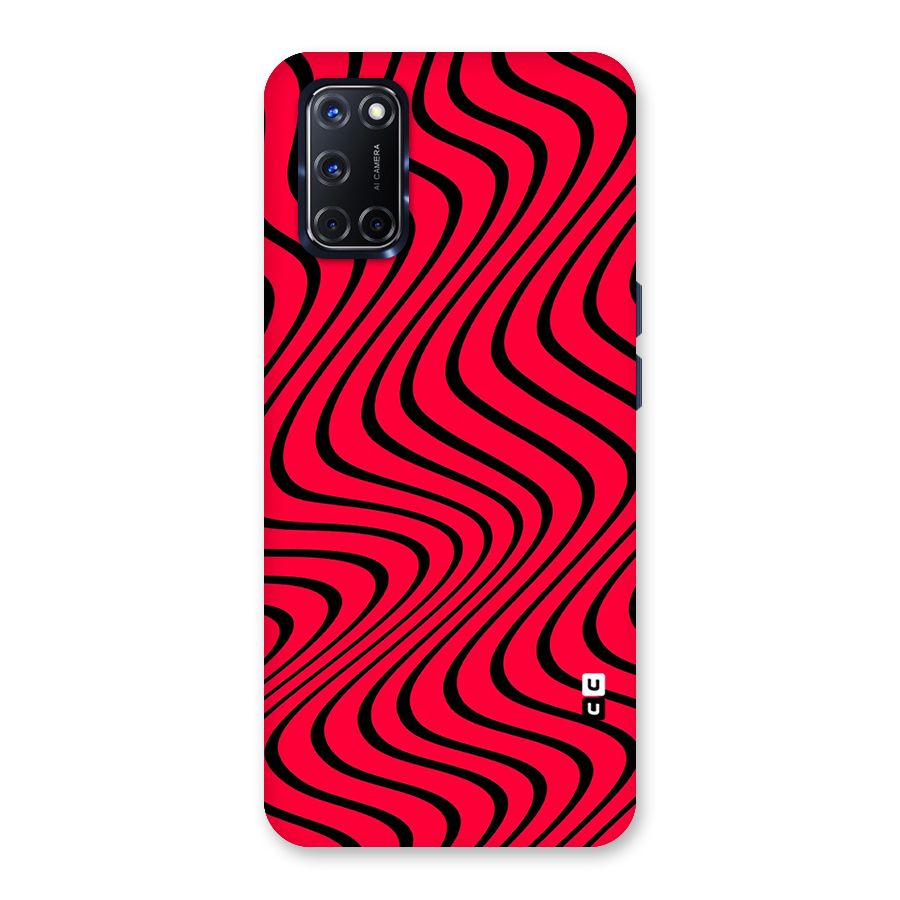 Waves Pattern Print Back Case for Oppo A52