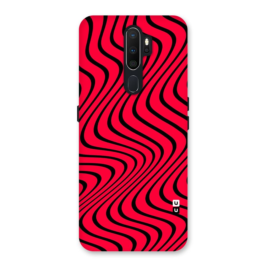 Waves Pattern Print Back Case for Oppo A5 (2020)