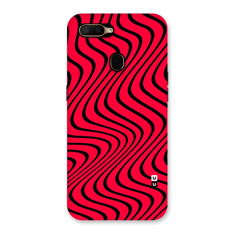Waves Pattern Print Back Case for Oppo A5s