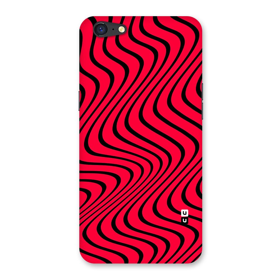 Waves Pattern Print Back Case for Oppo A71