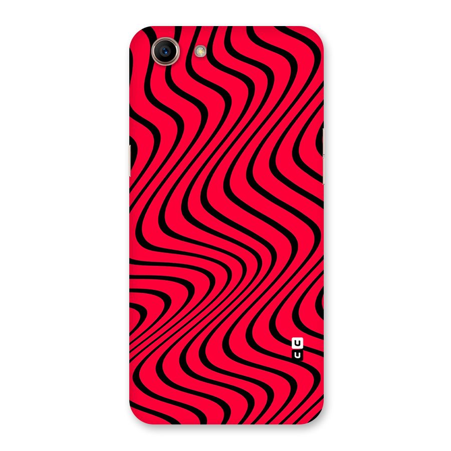 Waves Pattern Print Back Case for Oppo A83 (2018)