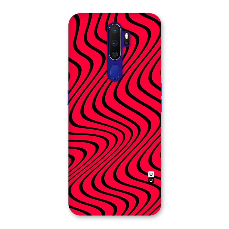 Waves Pattern Print Back Case for Oppo A9 (2020)