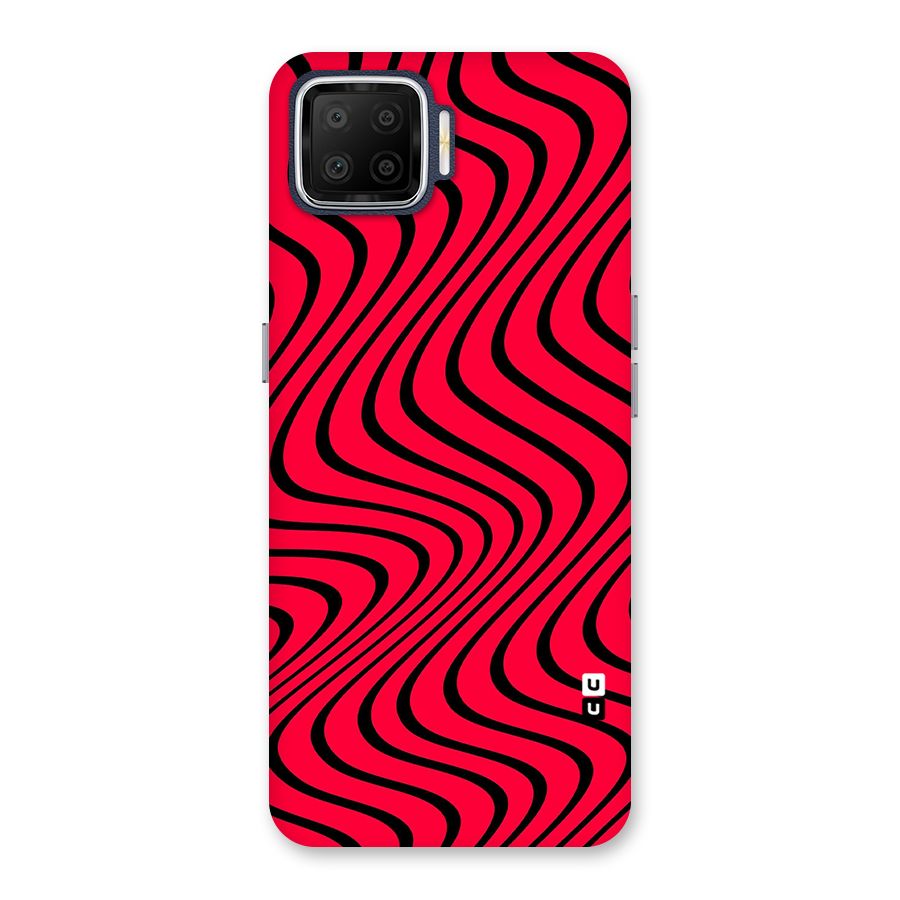 Waves Pattern Print Back Case for Oppo F17