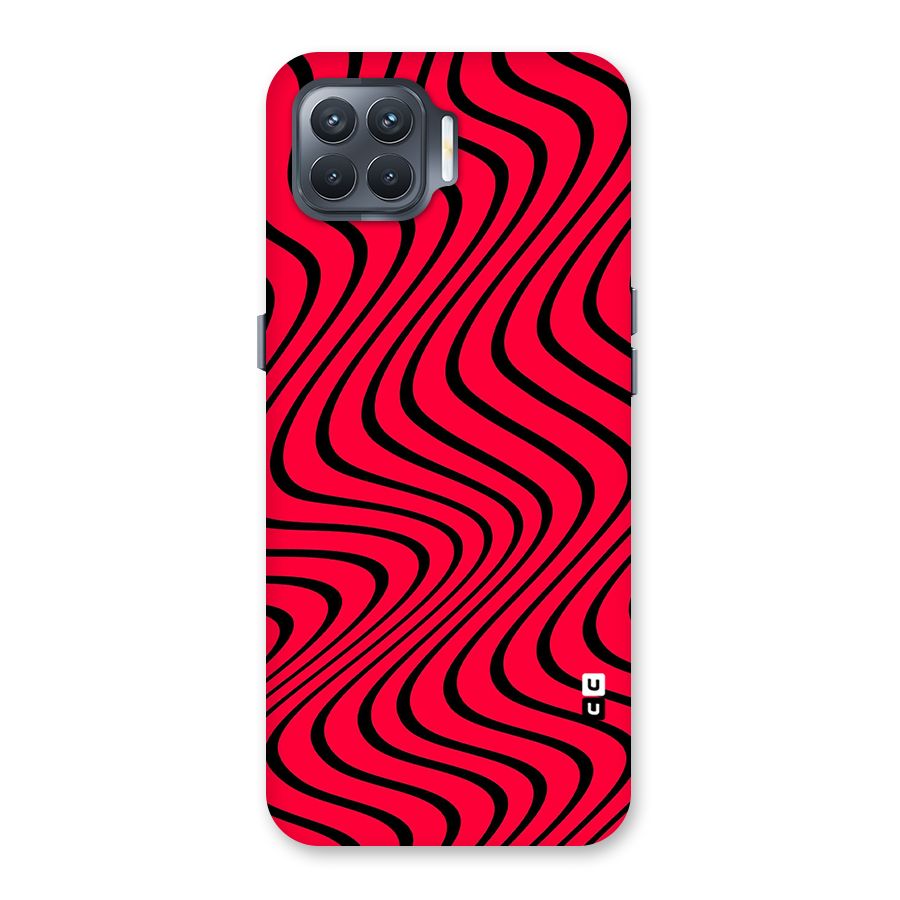 Waves Pattern Print Back Case for Oppo F17 Pro