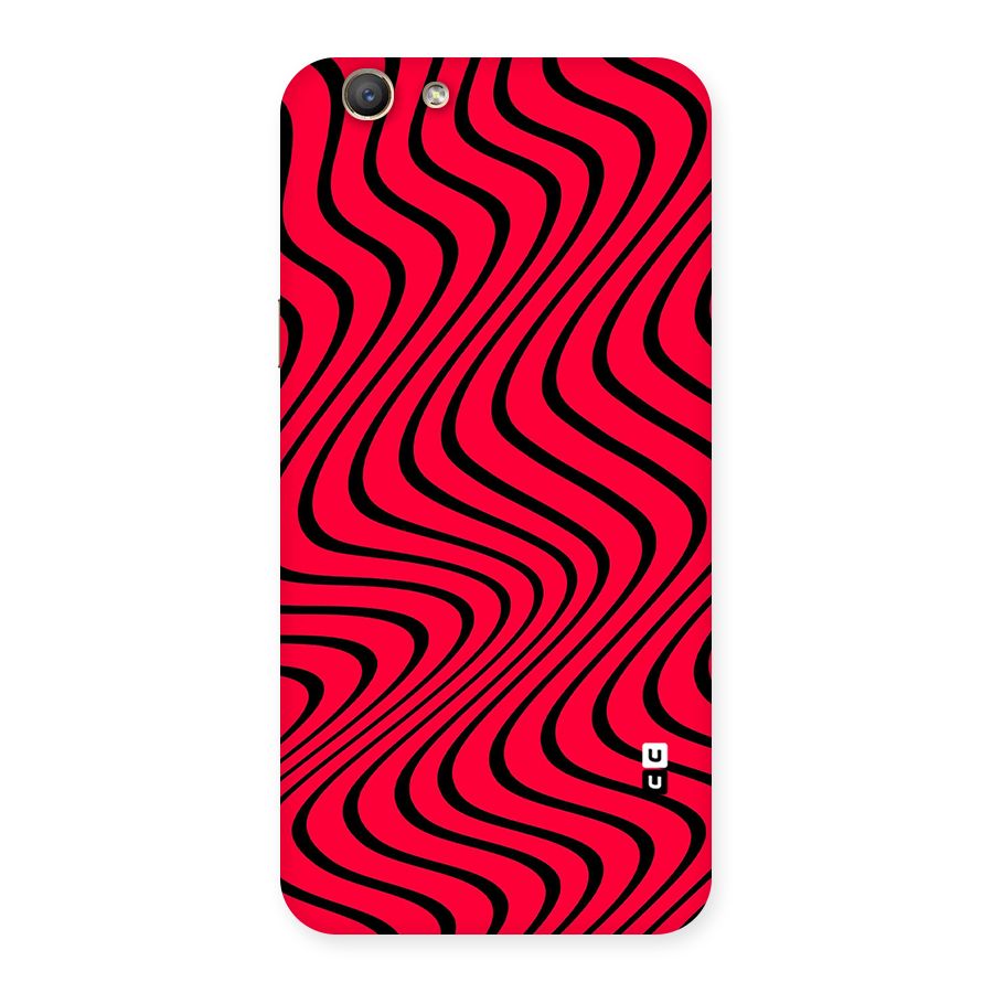 Waves Pattern Print Back Case for Oppo F1s