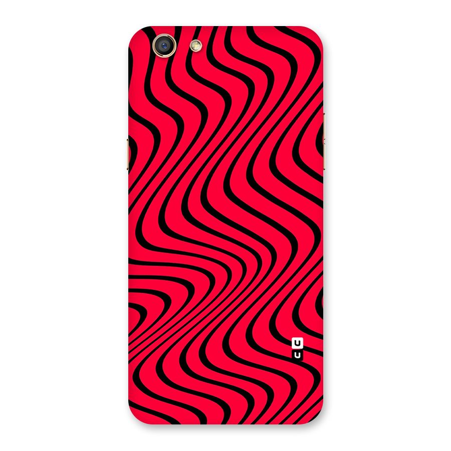 Waves Pattern Print Back Case for Oppo F3