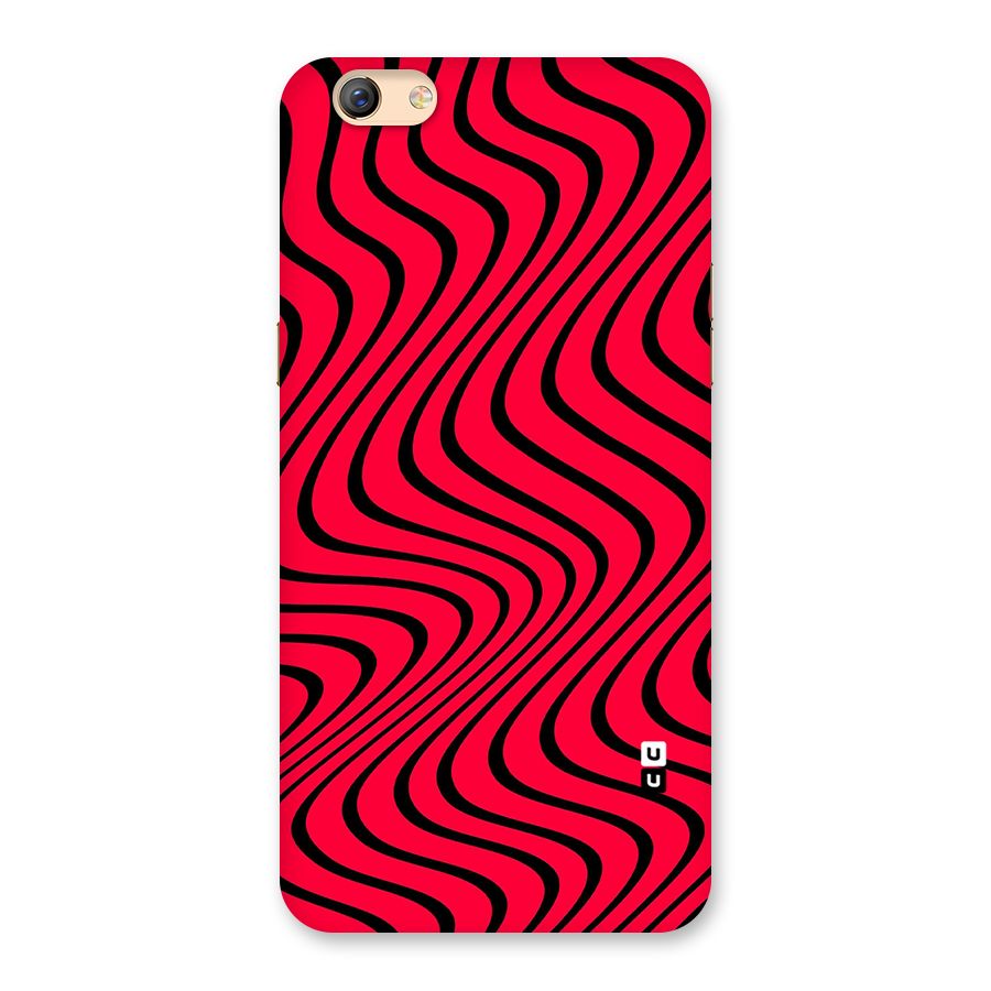 Waves Pattern Print Back Case for Oppo F3 Plus
