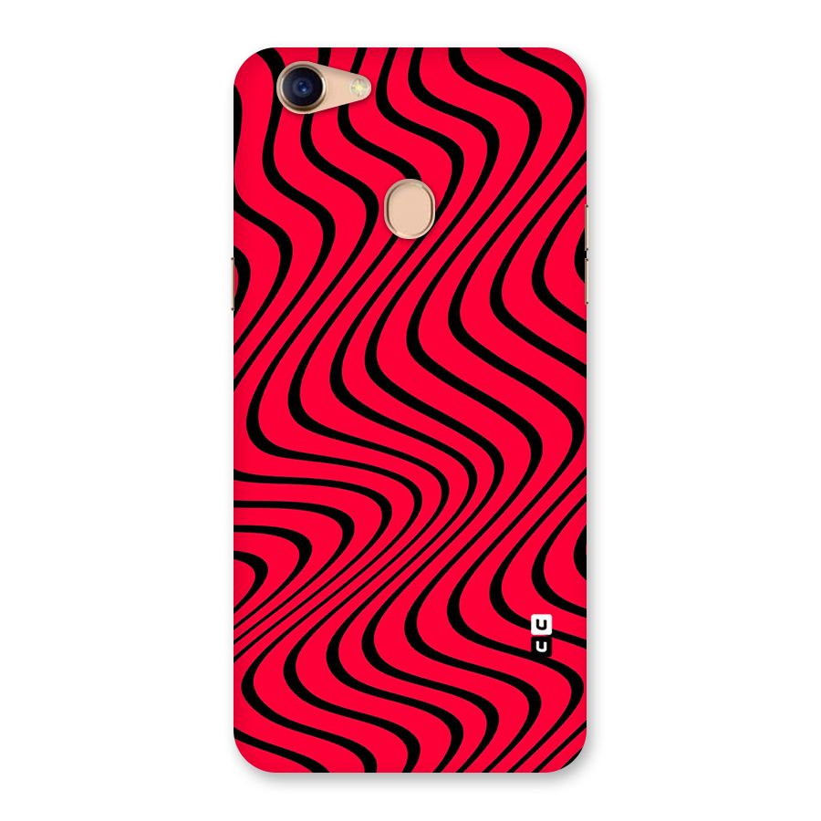 Waves Pattern Print Back Case for Oppo F5