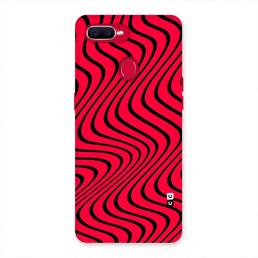 Waves Pattern Print Back Case for Oppo F9 Pro