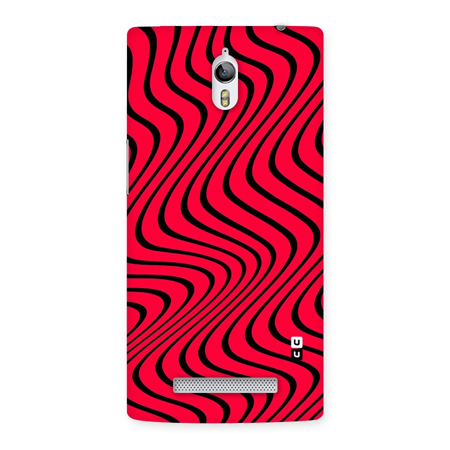 Waves Pattern Print Back Case for Oppo Find 7