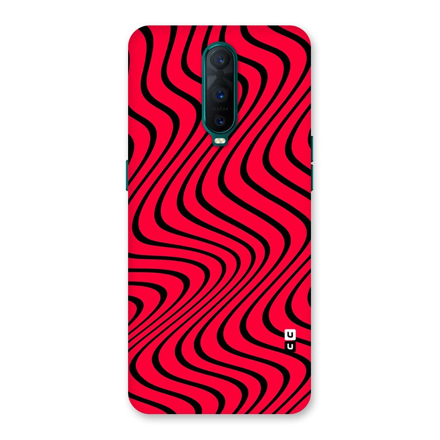 Waves Pattern Print Back Case for Oppo R17 Pro