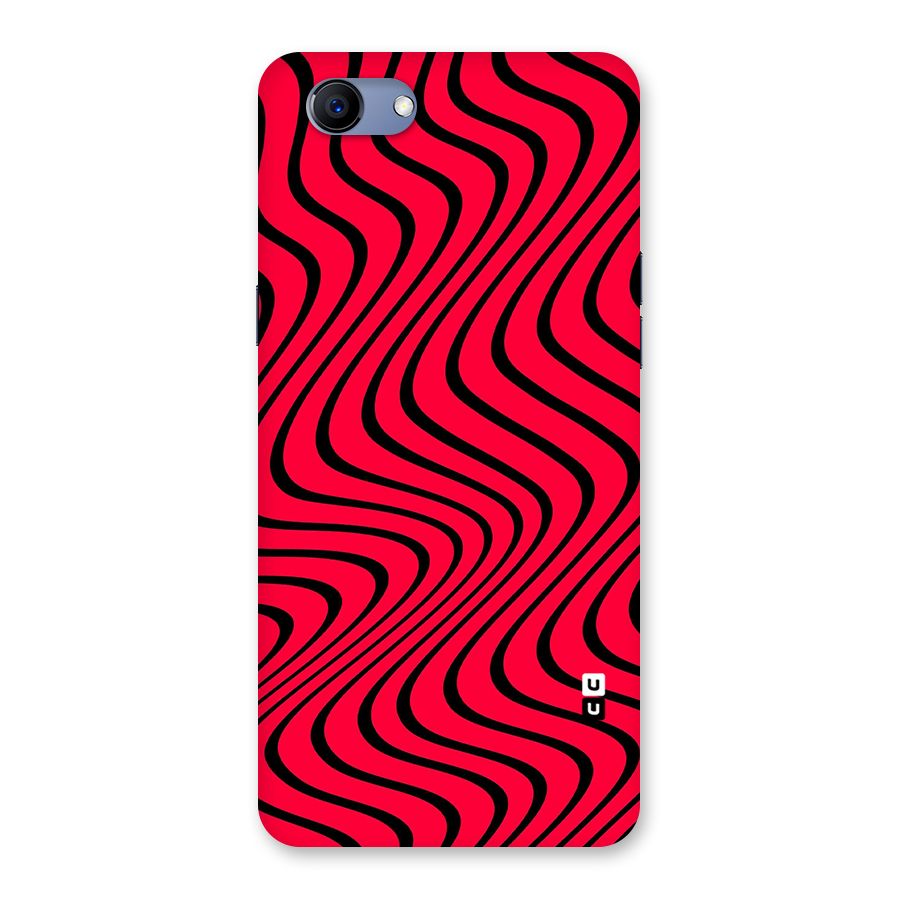 Waves Pattern Print Back Case for Oppo Realme 1