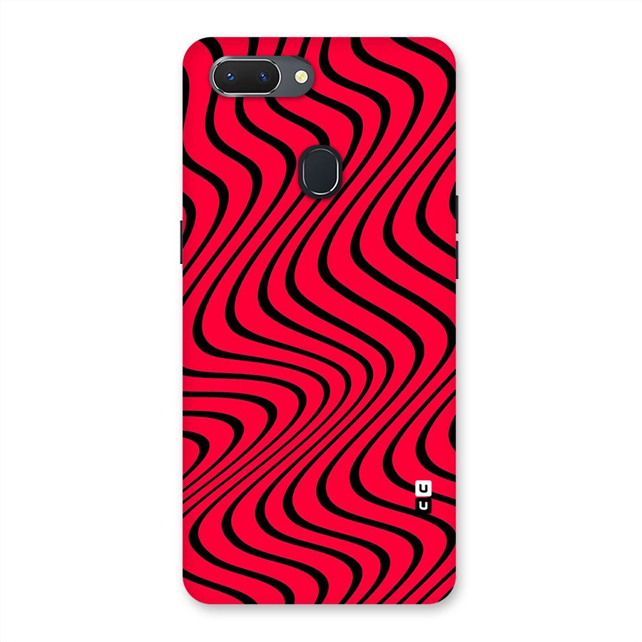 Waves Pattern Print Back Case for Oppo Realme 2