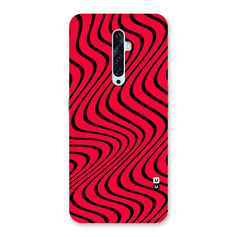Waves Pattern Print Back Case for Oppo Reno2 Z