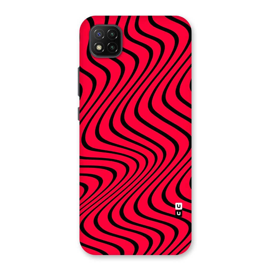 Waves Pattern Print Back Case for Poco C3