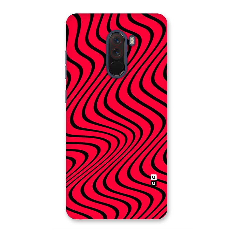 Waves Pattern Print Back Case for Poco F1