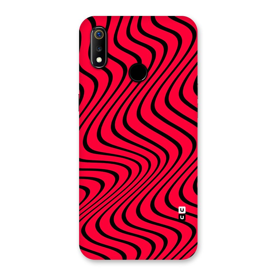 Waves Pattern Print Back Case for Realme 3