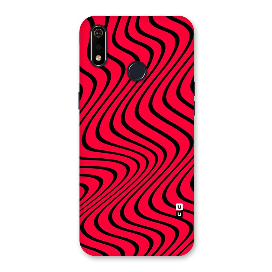 Waves Pattern Print Back Case for Realme 3i