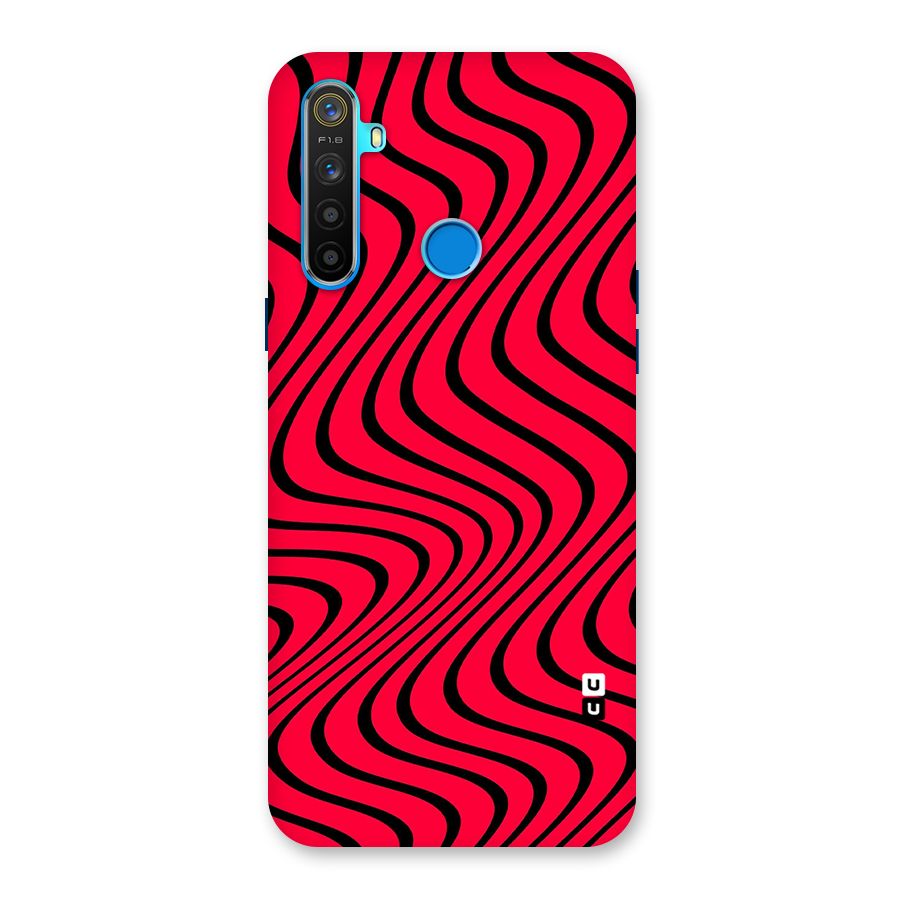 Waves Pattern Print Back Case for Realme 5s