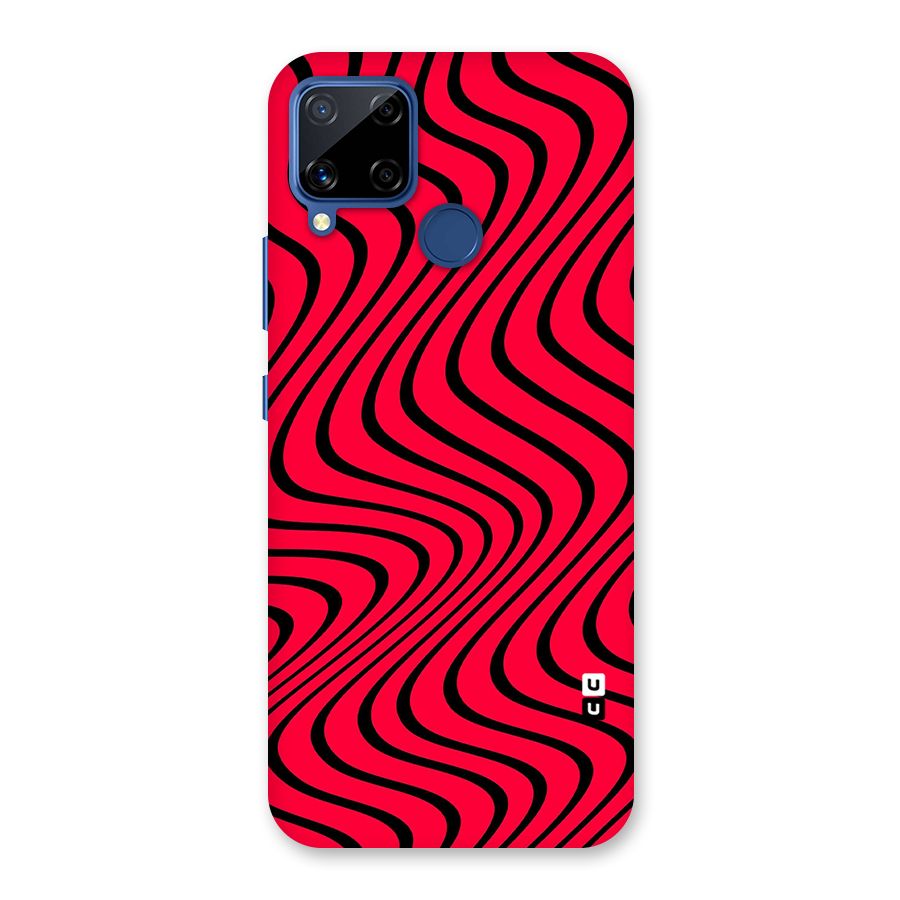 Waves Pattern Print Back Case for Realme C15