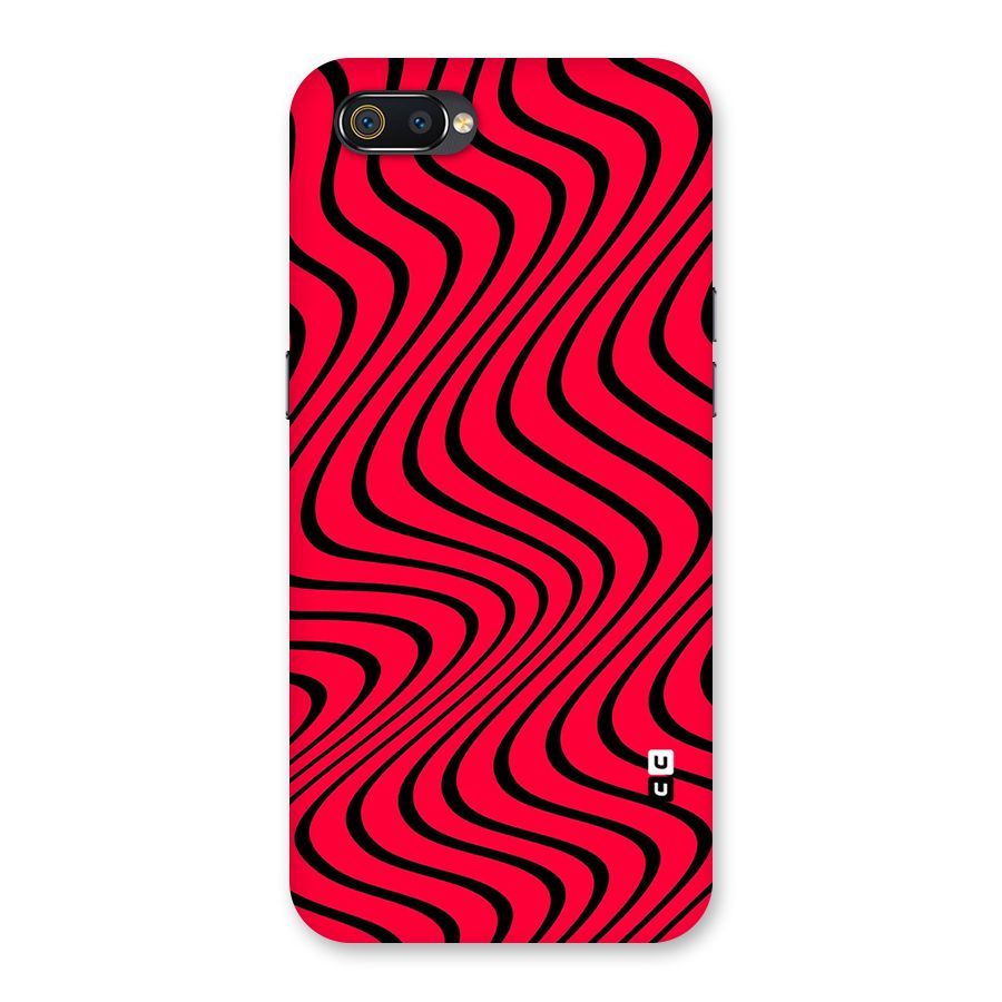Waves Pattern Print Back Case for Realme C2