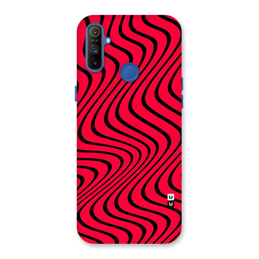 Waves Pattern Print Back Case for Realme Narzo 10A