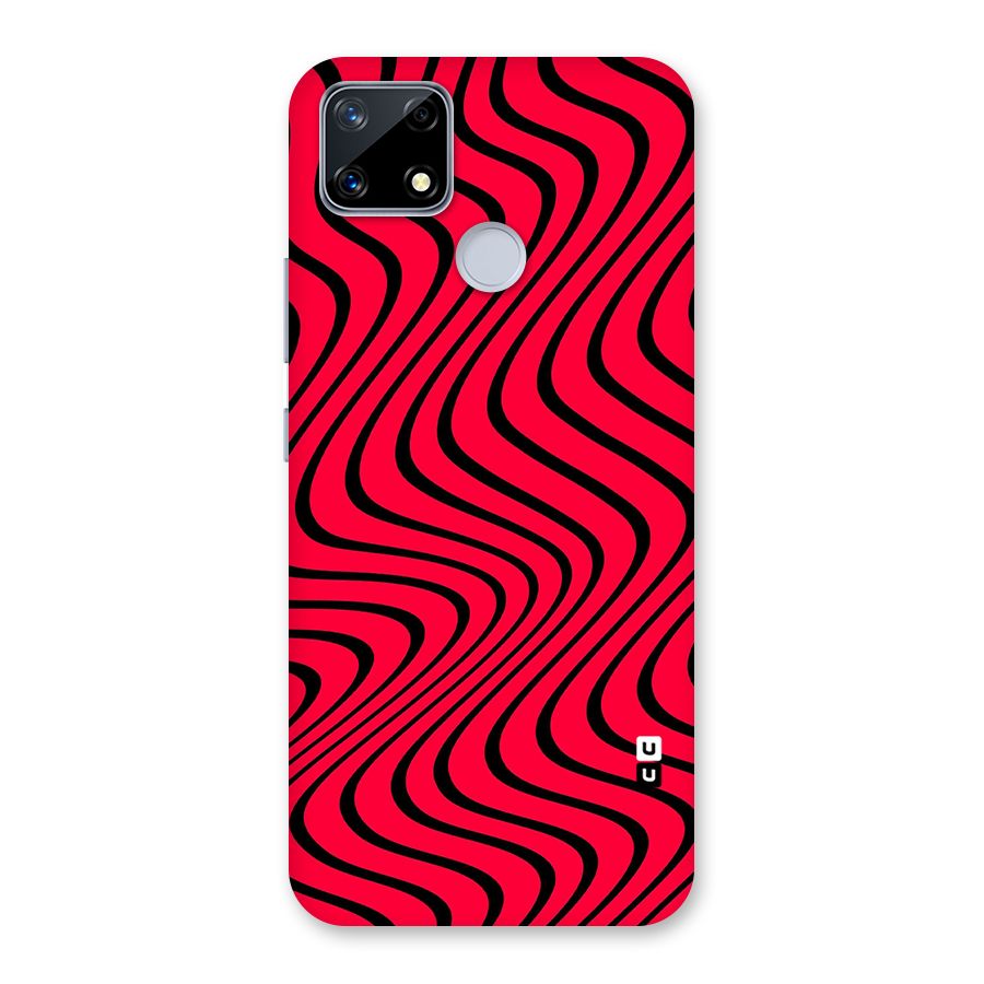 Waves Pattern Print Back Case for Realme Narzo 20