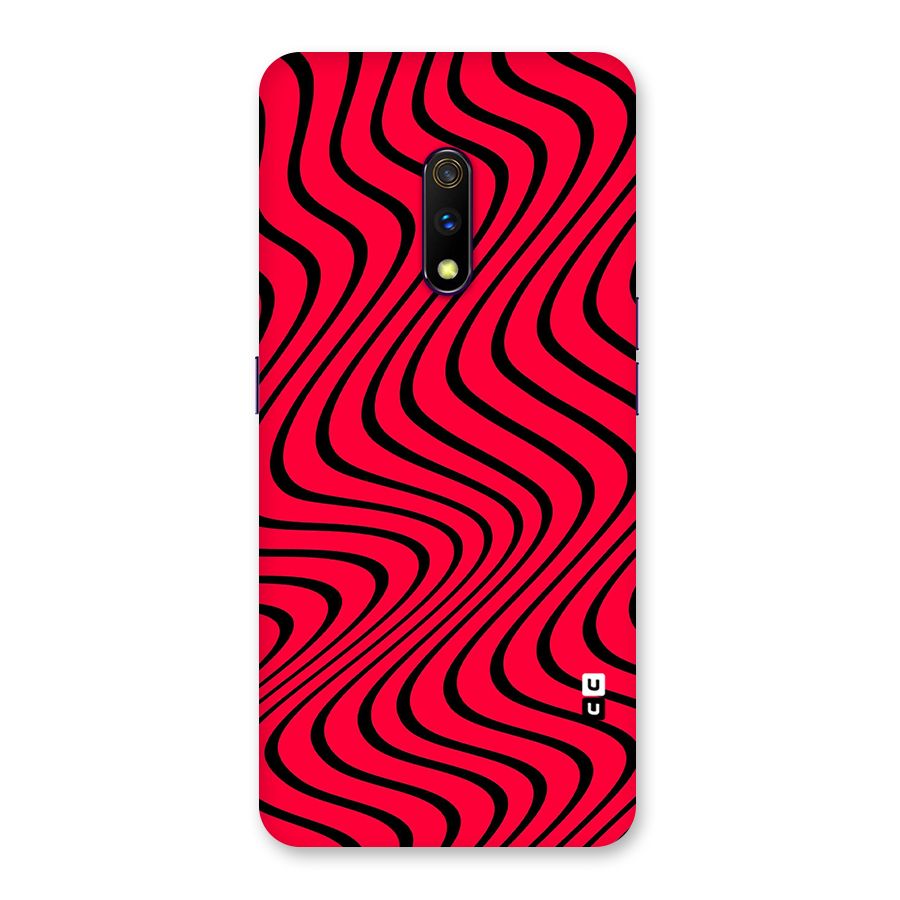 Waves Pattern Print Back Case for Realme X