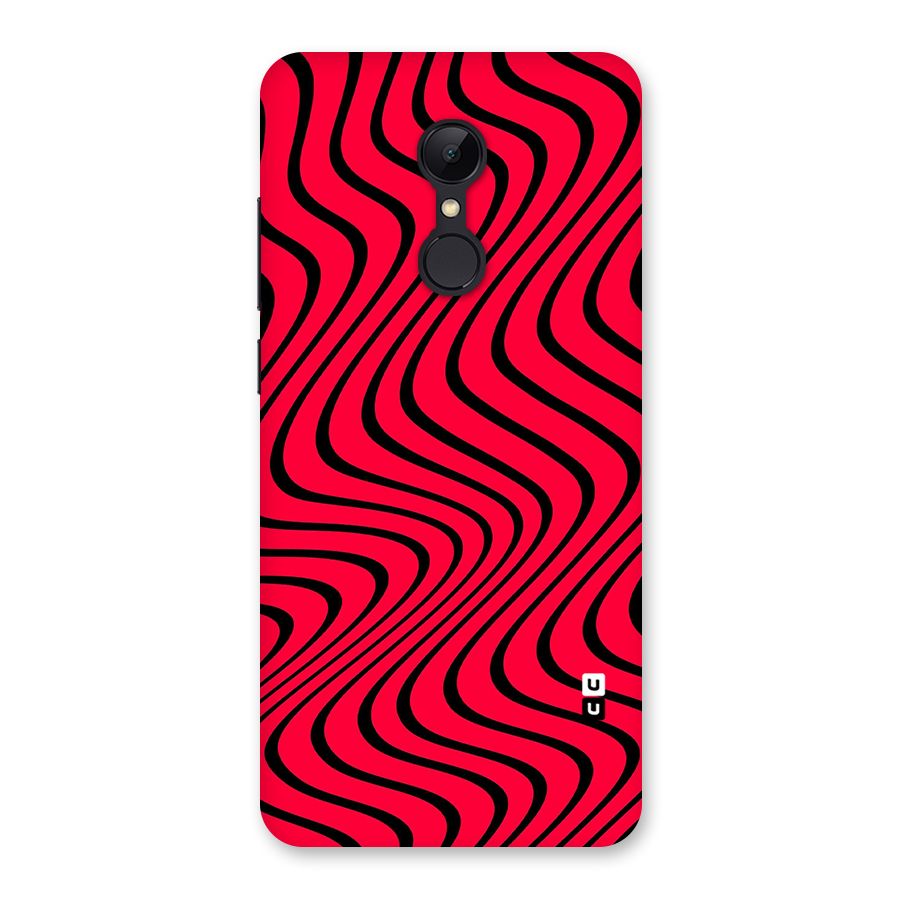 Waves Pattern Print Back Case for Redmi 5