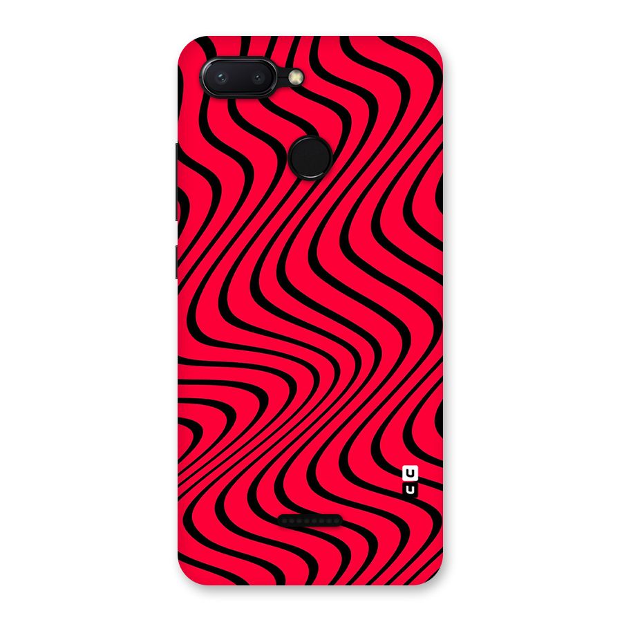 Waves Pattern Print Back Case for Redmi 6