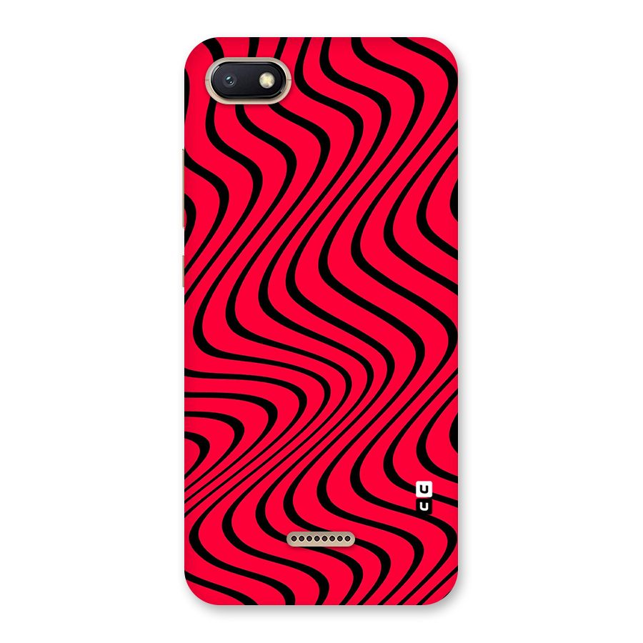 Waves Pattern Print Back Case for Redmi 6A