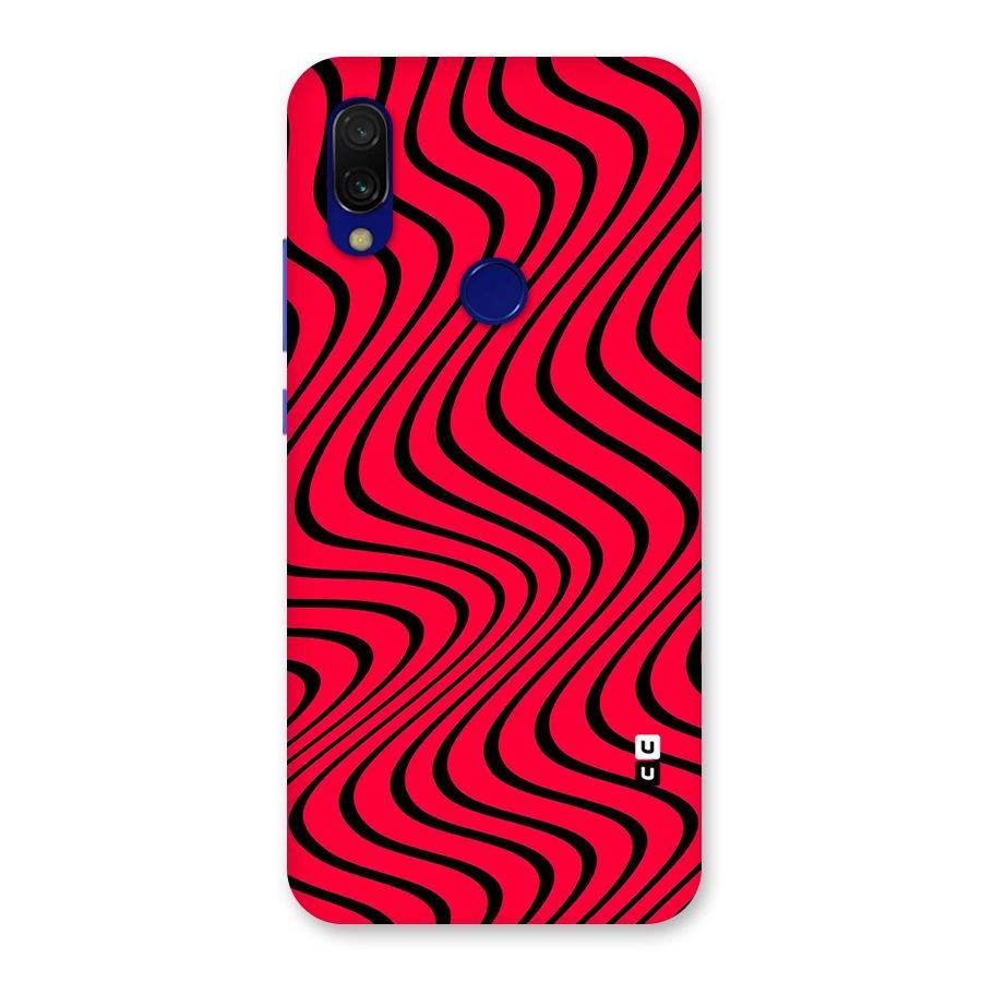 Waves Pattern Print Back Case for Redmi 7