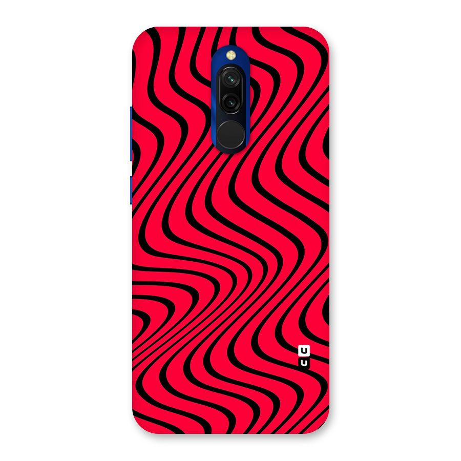 Waves Pattern Print Back Case for Redmi 8