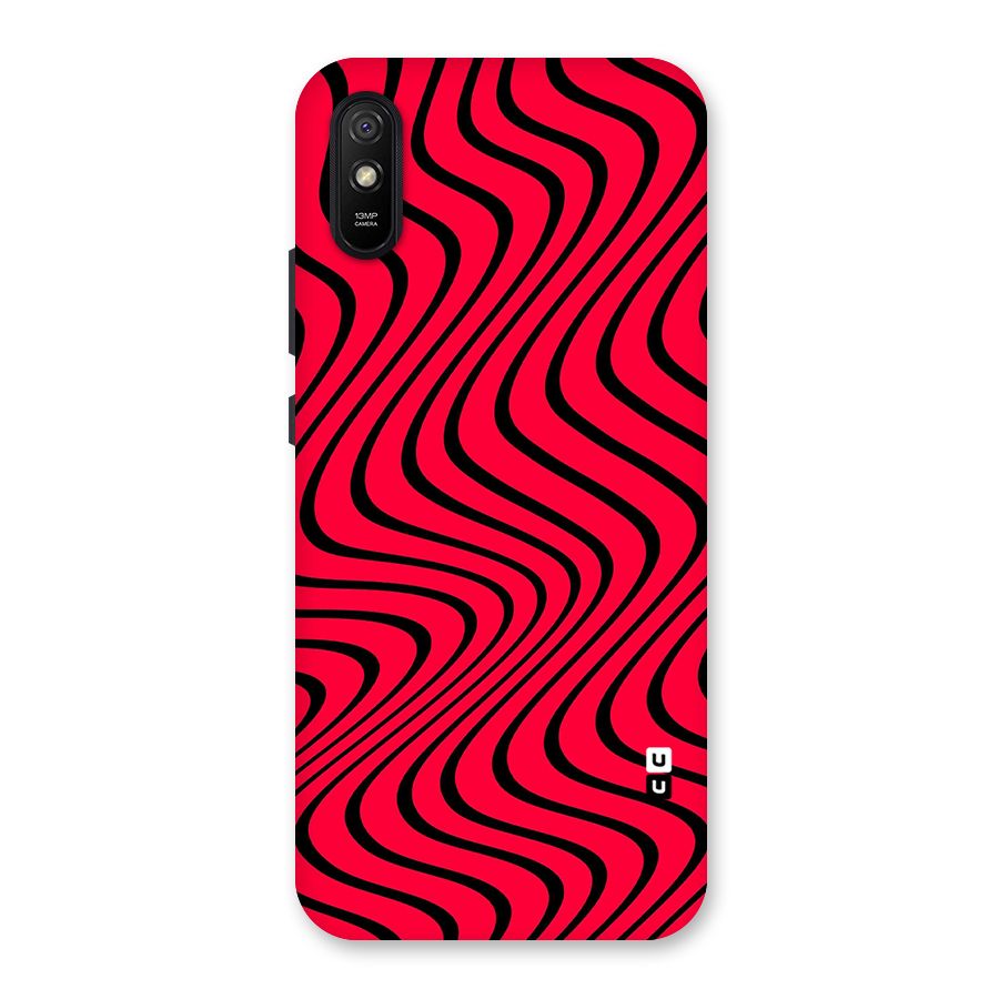 Waves Pattern Print Back Case for Redmi 9A