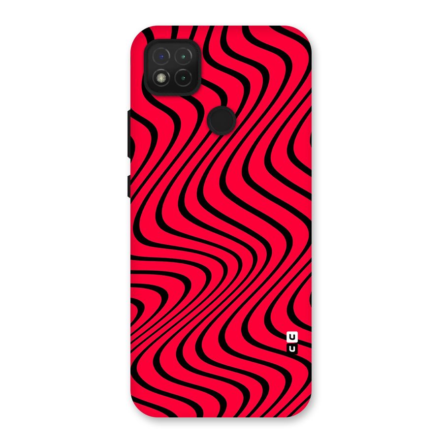 Waves Pattern Print Back Case for Redmi 9C