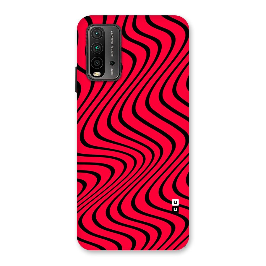 Waves Pattern Print Back Case for Redmi 9 Power