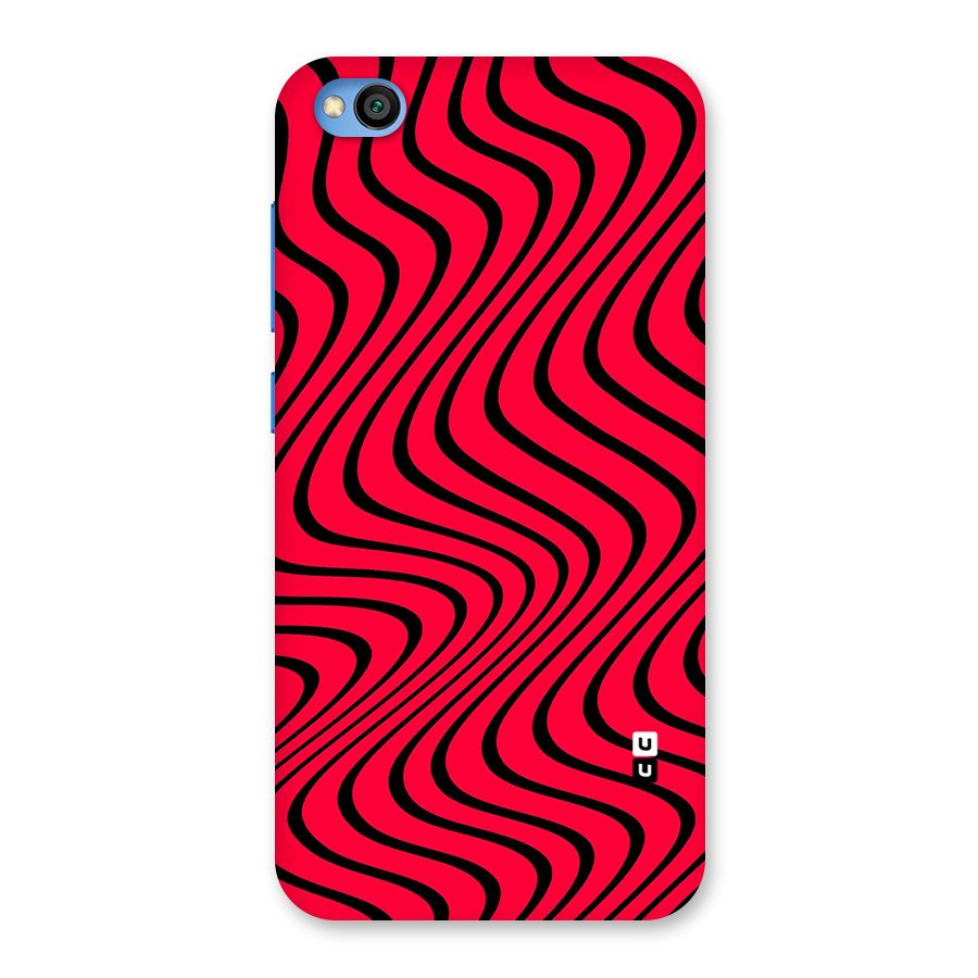 Waves Pattern Print Back Case for Redmi Go