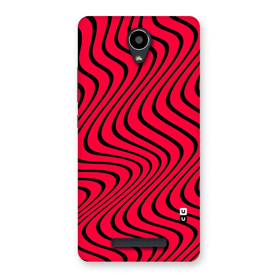 Waves Pattern Print Back Case for Redmi Note 2