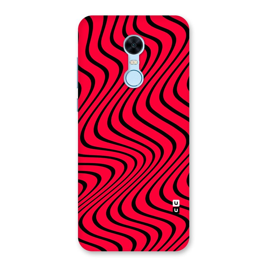 Waves Pattern Print Back Case for Redmi Note 5