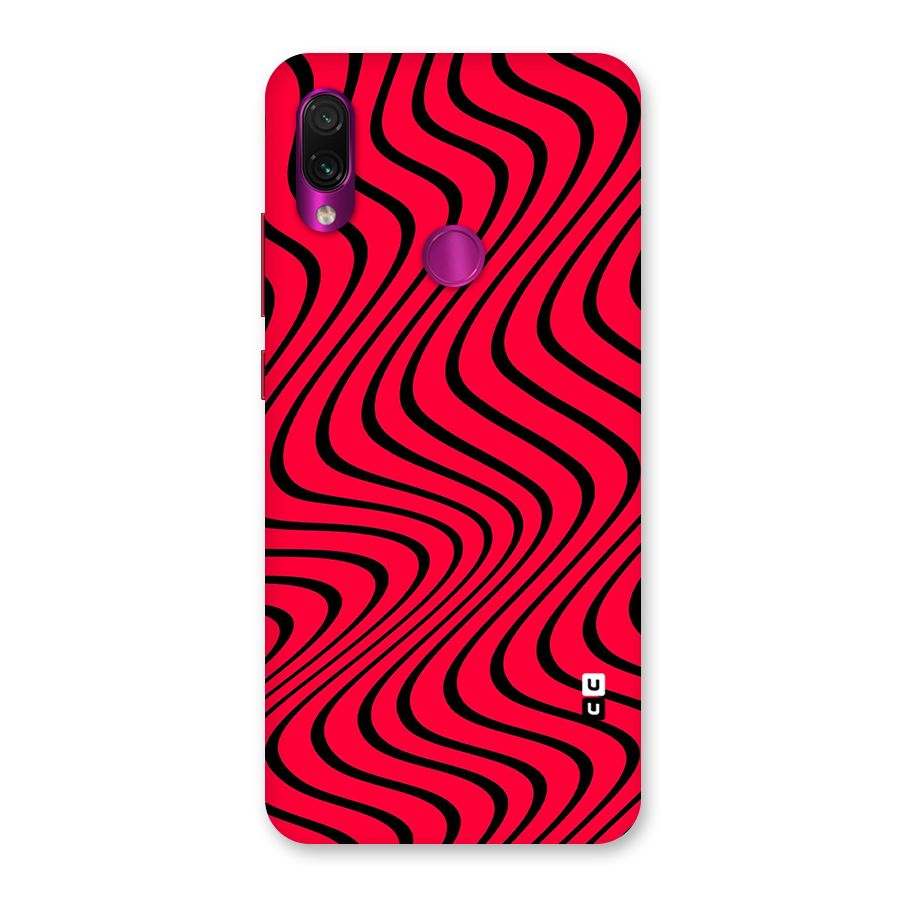 Waves Pattern Print Back Case for Redmi Note 7 Pro