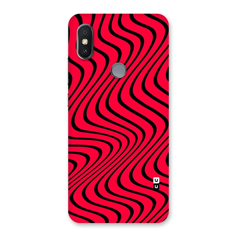 Waves Pattern Print Back Case for Redmi Y2