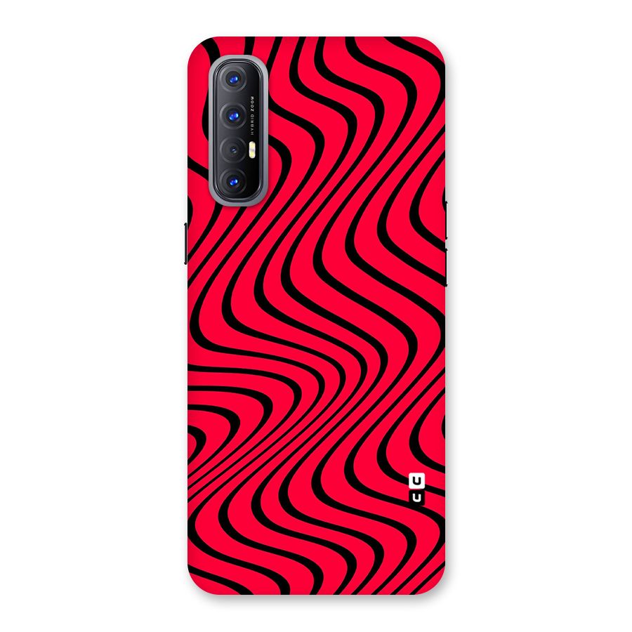 Waves Pattern Print Back Case for Reno3 Pro