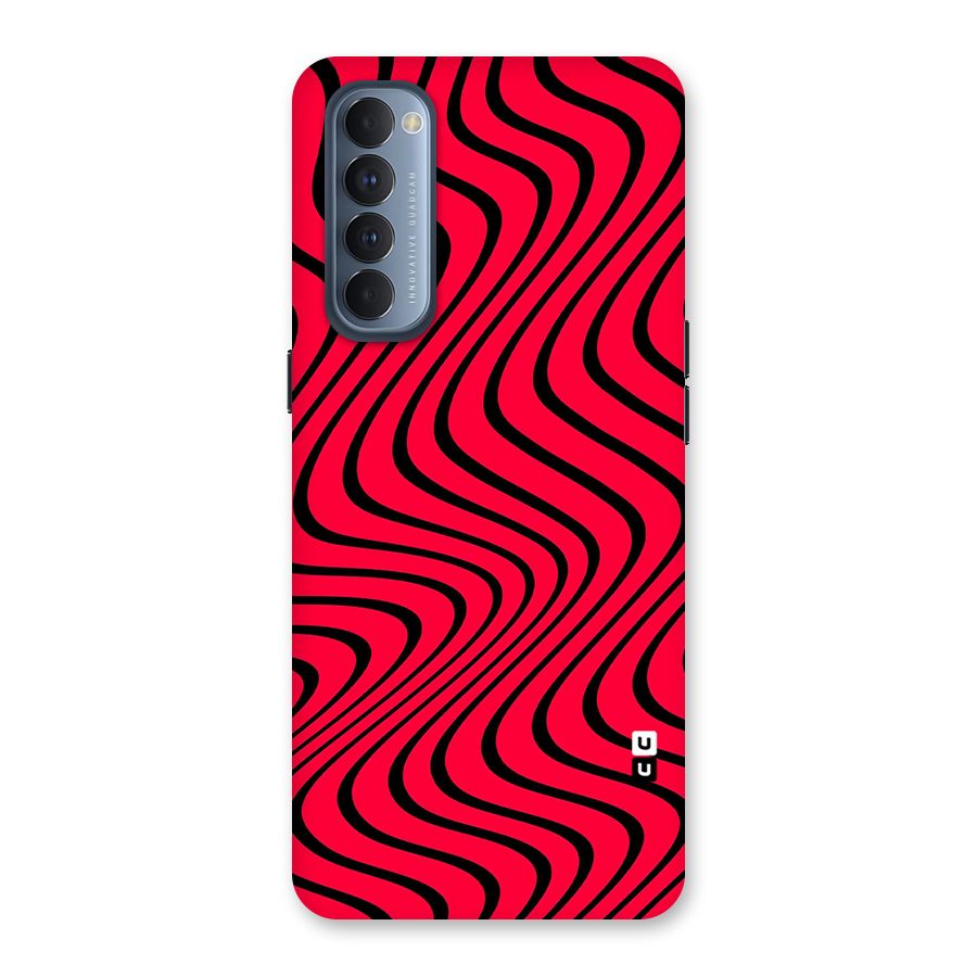 Waves Pattern Print Back Case for Reno4 Pro