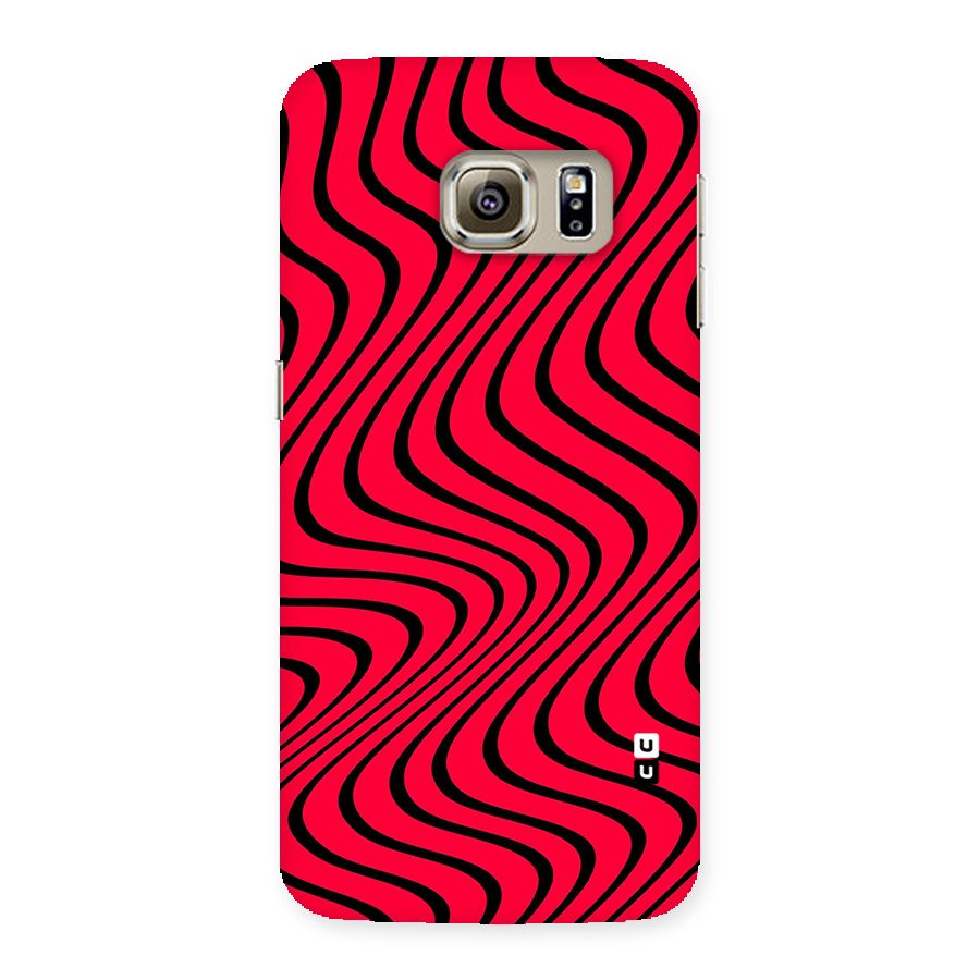 Waves Pattern Print Back Case for Samsung Galaxy S6 Edge